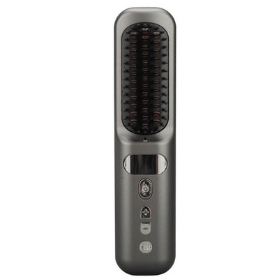 Portable Ionic Hair Straightening Brush For Frizzy Hair
