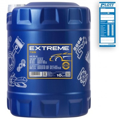 10L Mannol Motoröl Extreme 5W-40 Motorenöl VW 502.00 505.00 MB 229.5 ACEA A3/B4