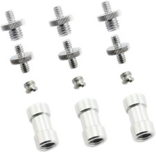 Maxmoral 3 Sets 1/4 Inch to 3/8 Threaded Screw Mount Adapter Set for...