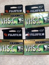 FujiFilm Pro VHS-C TC-30 Premium Blank Camcorder Tapes Lot Of 4