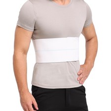 Broken Rib Brace for Men - Compression Chest Binder for Cracked Ribs Support ...