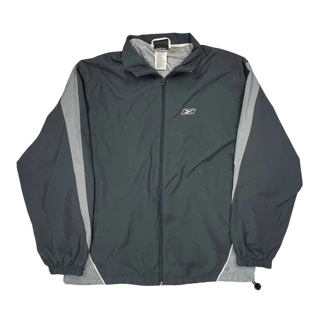 Reebok Windbreaker - XL Gray Polyester