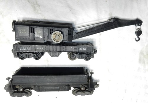 Lionel postwar 6460 Bucyrus Erie Crane Car and 3459 Automatic Dump Car - Picture 5 of 7