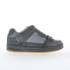 Globe Tilt GBTILT Mens Gray Leather Lace Up Skate Inspired Sneakers Shoes