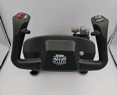 CH Products Flight Sim Yoke FSY211U Ergonomic Wired USB Controller PC Simulator