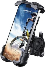 Bike Phone Holder, Motorcycle Mount, Handlebar Cell Phone Clamp, iPhone, Droid,