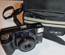 Minolta Freedom Zoom 90 Quartz Date 35mm Camera - Tested/Powers On - With Case