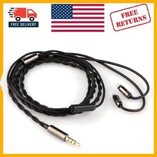 Braided 2-pin 0.78mm IEM Cable with 3.5mm Jack for Audiophiles