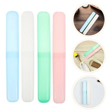 16 PCS Portable Travel Toothbrush Container Camping Toothpaste Holder
