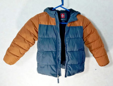 Child's Swiss Tech Puffer Jacket Hooded 2 Toned Size XS 4-5 