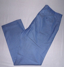 Banana Republic Non-Iron Slim Fit Blue 100 Cotton Chino Pants Men's 34 X 34