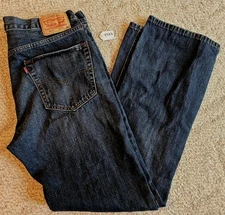 Levis 527 Jeans Boot Cut Red Tab Men’s 36 X 34 Cotton Blue 8722