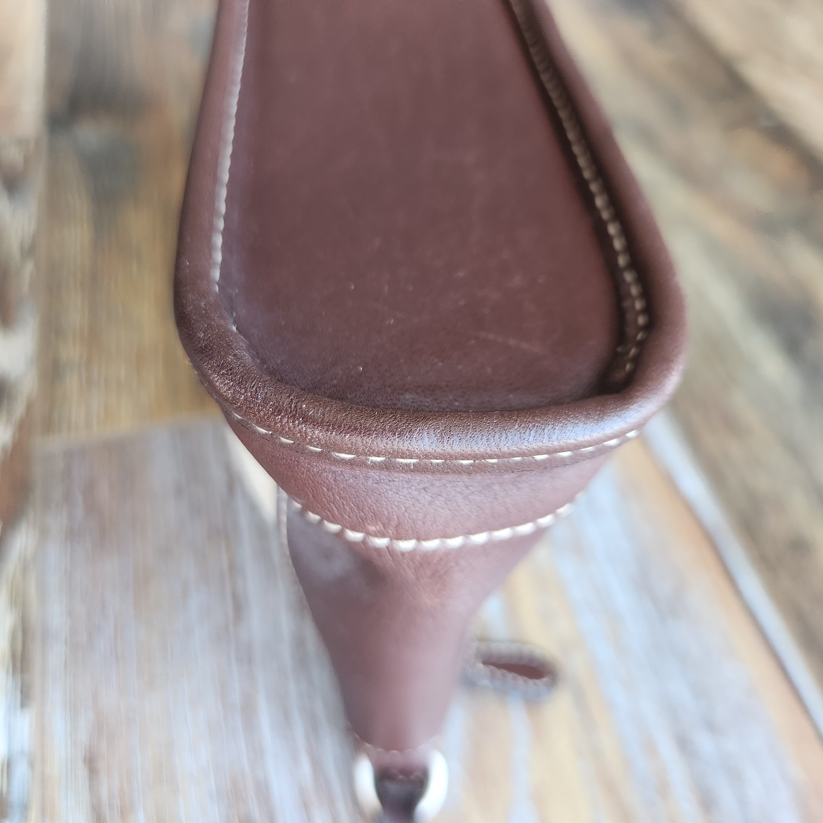 Vintage Coach Italian Cotton Linen Leather Mini Pochette Wristlet Bag Mad in USA thumbnail 7