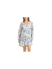 SANCTUARY Womens Blue Pull-on Style Lined Long Sleeve Baby Doll Dress 6