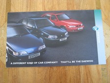 Daewoo Nexia Espero Brochure. 12 Page. 1995.