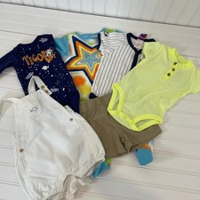 Janie and Jack Carters Tiger Baby Romper Shirt Boys Bundle Size 3-6-9 MO