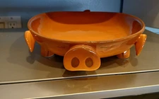 NEW CUTE PIG SERVING DISH/PLATTER HOLIDAY DINNER--SNOUT--EYES--TAIL--EARS--FARM