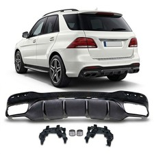 Heckstoßstangendiffusor Schwarz passend für Mercedes GLE W166 SUV 2015-2018 Heckstoßstangendiffusor Schwarz passend für Mercedes GLE W166 SUV 2015-2018