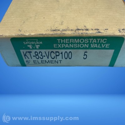 Sporlan KT-83-VCP100 5 A/C Temp Pressure Limiting Element FNOB