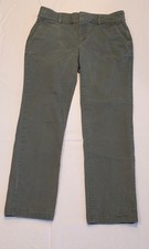 LOFT Marisa fit twill pants Size 6 Olive Gree...
