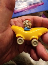 Vintage 1994 McDonald's Busy World of Richard Scarry MONKEY IN BANANA CAR Toy