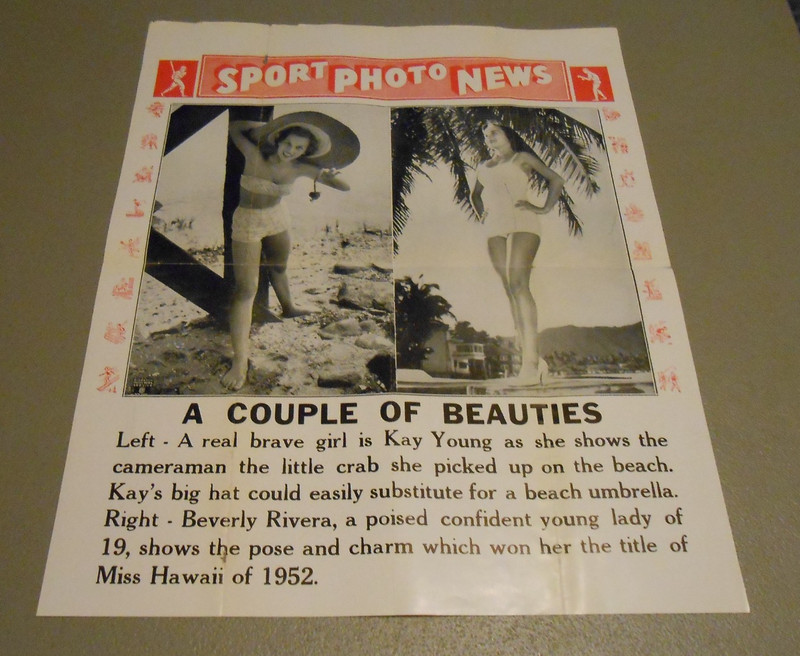 A COUPLE OF BEAUTIES VINTAGE PIN-UP POSTERS SPORTS PHOTO NEWS POSTER