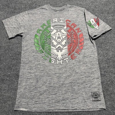 American Fighter Graphic T-Shirt Men s Large Gray Exclusive Training Division