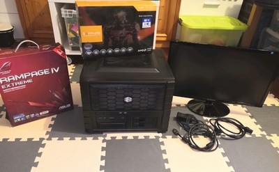 Gaming PC Intel Core I7/ASUS REMPAGE/4GB R9/16GB RAMMit Display /Ohne Festplatte