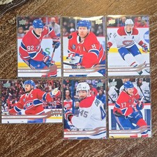 Upper Deck 2024-25 Series 1 Hockey Full Montreal Canadiens 6 Base Card Lot