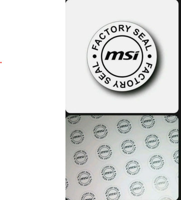 MSI Factory Seal Stickers,Warranty Stickers Labels For Asus Acer HP IBM