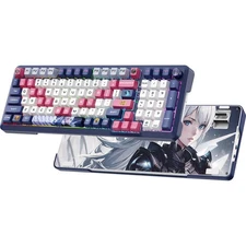 Bluetooth Wireless Mechanical Keyboard 2.4G/USB-C Linear Switch Gaming Keyboard