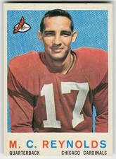 1959 Topps #135 M.C. Reynolds FOOTBALL Chicago Cardinals