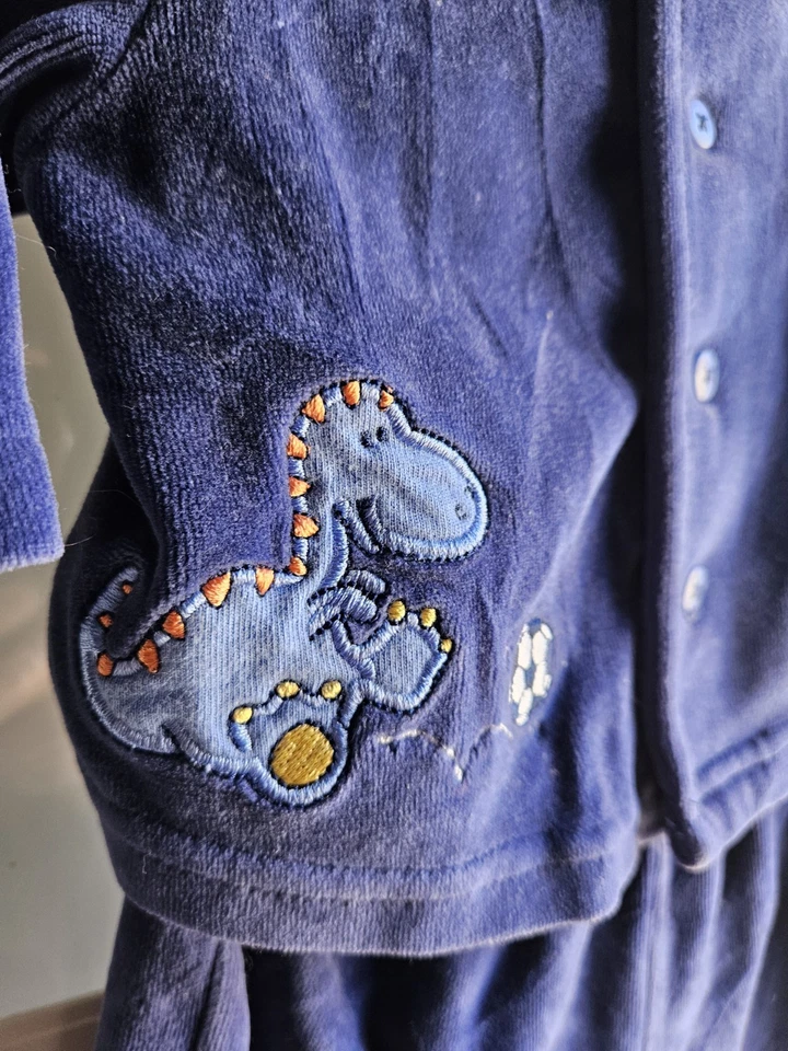 Buster Browns Vintage Talla 3-6 Meses Bebé Niño 2 Piezas Conjunto Dinosaurios y Bolas Foto 4 de 4