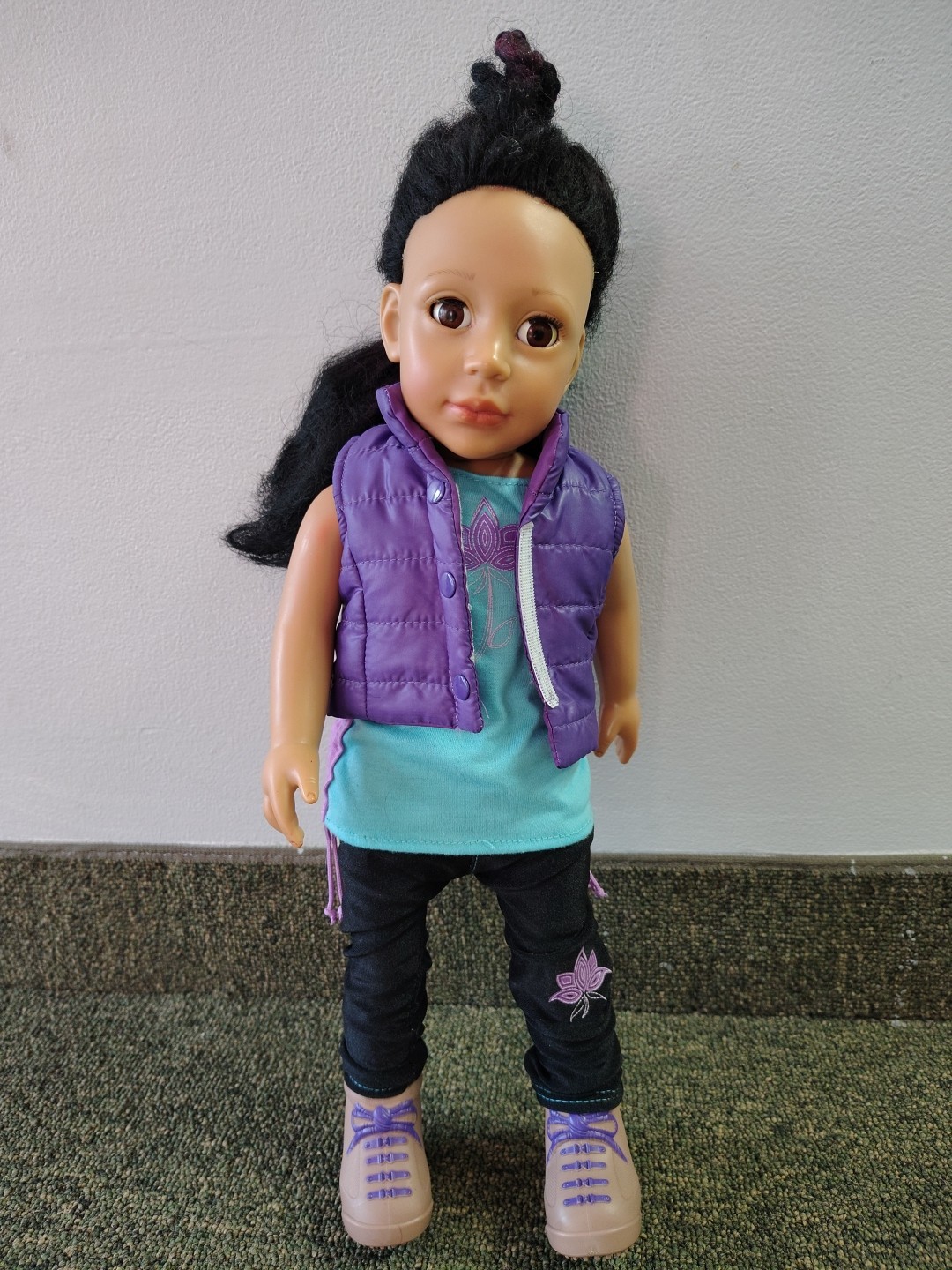 Rare Unique Adora Doll Black Hair Brown Eyes,  18" Charisma-