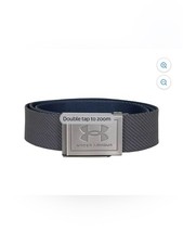 Under Armor Men's Webbing Golf Belt Gray OS