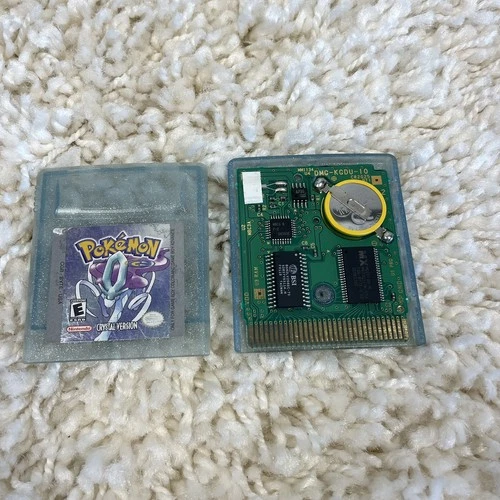 Pokemon Crystal Version (Nintendo Gameboy Color, 2001) GBC Authentic New Battery