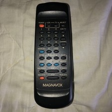 Magnavox UREMT34SR004 TV VCR Remote Control, Black - OEM Original Blue Plus