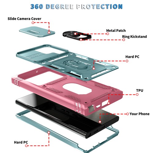 For Samsung Galaxy S23 Plus S24 Ultra S21 FE S22 Shockproof Phone Case Cover - Photo 34 sur 35