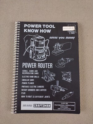 Sears Craftsman Power Tool Know How Power Router manual  9-2949 1985