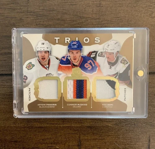 2015-16 The Cup Trios Rookie Connor Mcdavid Artemi Panarin Domi Triple Patch /10