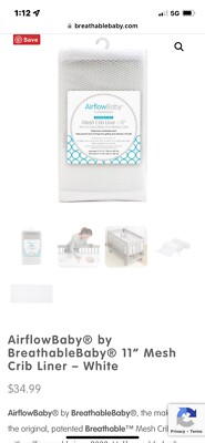 airflow baby mesh crib 