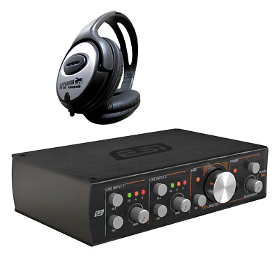 ESI Planet 22x Dante Audio-Interface Soundkarte + keepdrum Kopfhörer