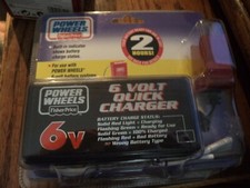 FISHER PRICE 6 VOLT QUICK CHARGER POWER WHEELS 6V RED BATTERY NEW 