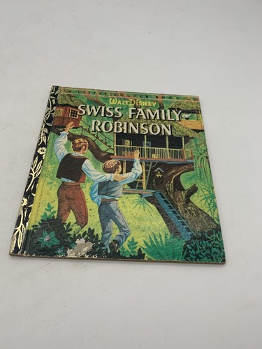 A LITTLE GOLDEN BOOK - WALT DISNEY - SWISS FAMILY ROBINSON - 1961