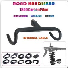 Full Carbon Fiber Road Bike Integrated Handlebar for 380-440mm with Spacers