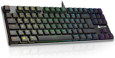 Klim Dash TKL   Gaming Tastatur - mechanische QWERTZ Tastatur - FR Layout