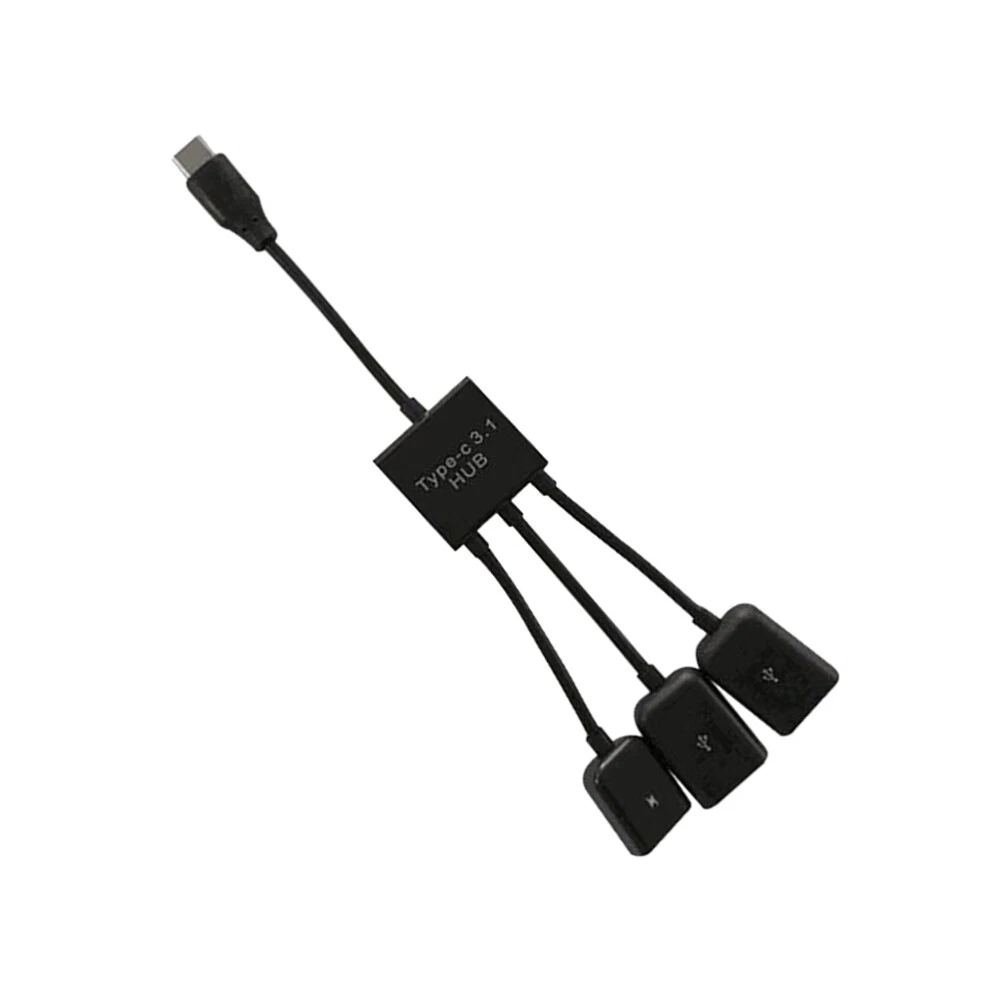 3-Port USB 3.0 Hub with Multi Charging Cable and Flash Drive Support