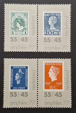 Netherlands: Amphilex 1977 International Stamp Exhibition complete mint pairs