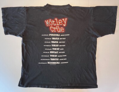 Mötley Crüe/モトリー・クルー 1999年来日公演オフィシャルTシャツ Mötley Crüe Vintage Rare 1999 Japan Tour Maximum Rock Large