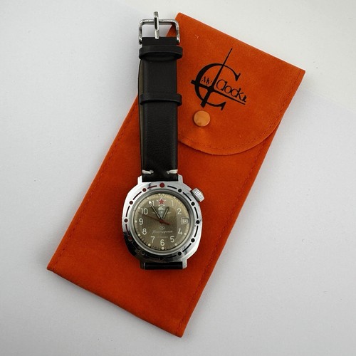 Orologio Uomo Vostok Vintage Russo Komandirskie Acciaio 39mm Ghiera Girevole - Imagen 13 de 16